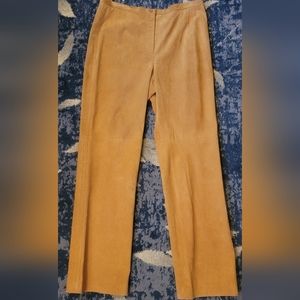 NWOT Vintage 90's Colette Mordo for Sadimara Beige Leather Pants Size 12